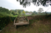 A memorial bench in the churchyard