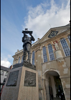 Statue outside the Monmouth Shire Hall of John Rolls (co-founder of Rolls-Royce)